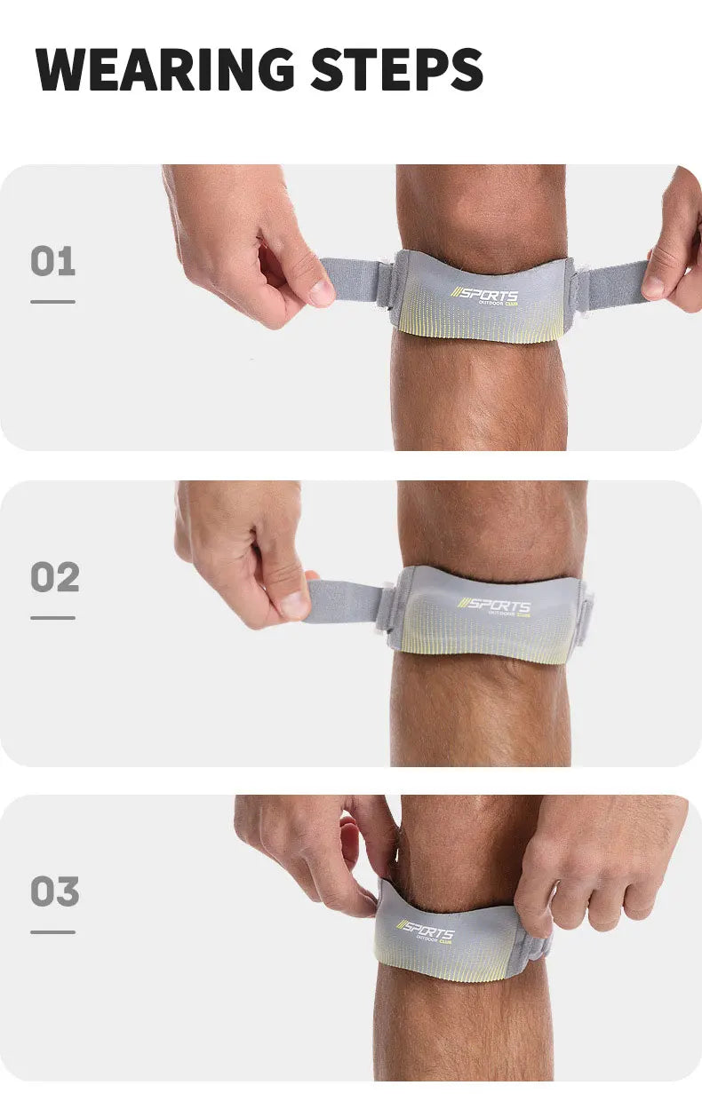 2 pcs knee pad Adjustable Knee Strap Patellar Tendon Pressurized Protector Support Slider Pad Guard Badminton Running