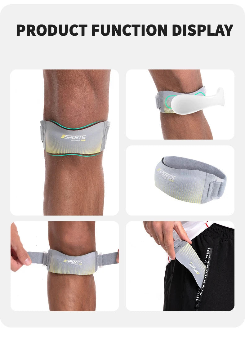 2 pcs knee pad Adjustable Knee Strap Patellar Tendon Pressurized Protector Support Slider Pad Guard Badminton Running