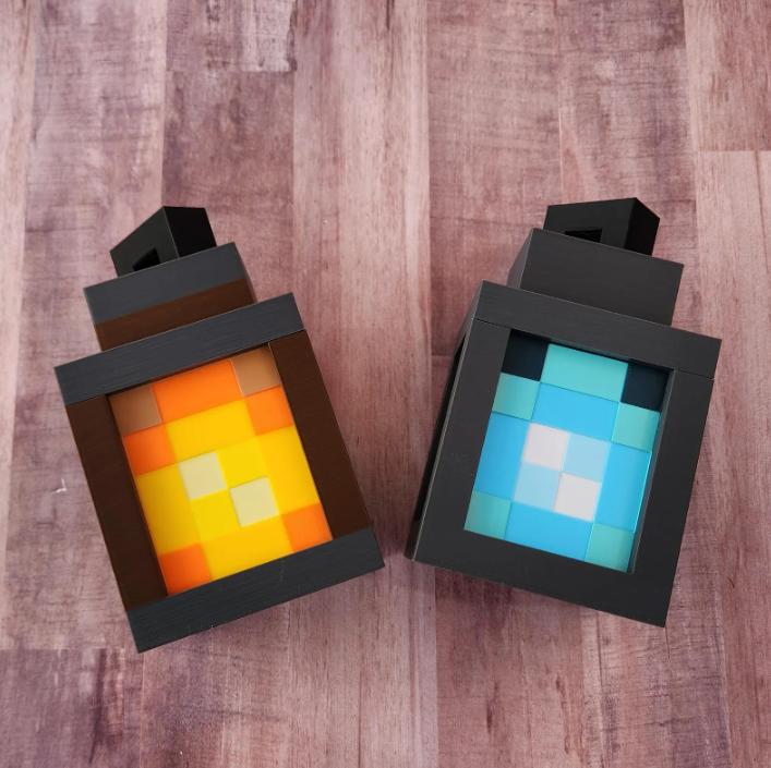 Minecraft 3D Printed Pixel LED Light