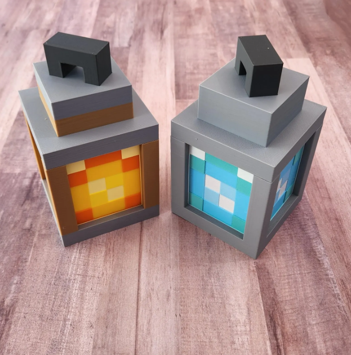 Minecraft 3D Printed Pixel LED Light