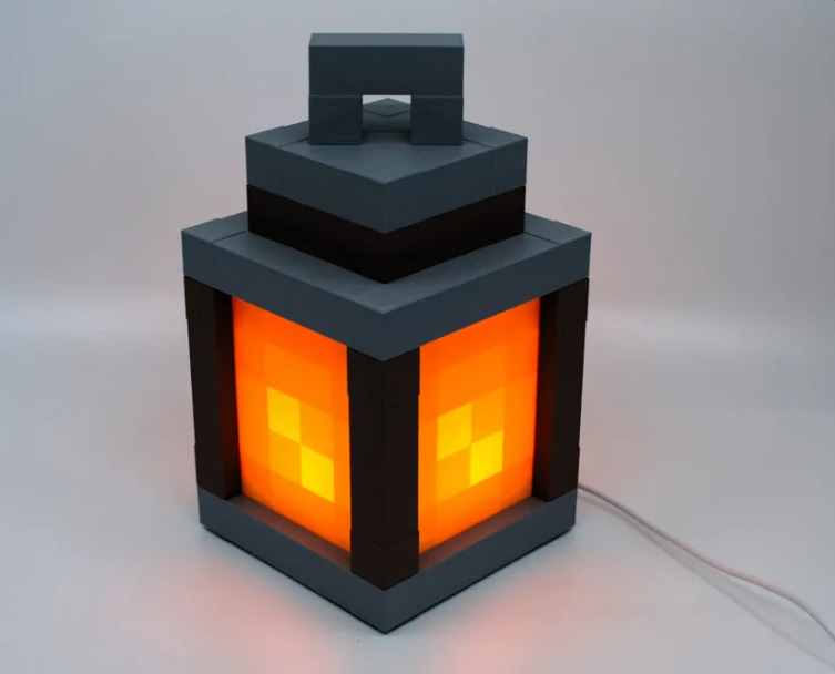 Minecraft 3D Printed Pixel LED Light